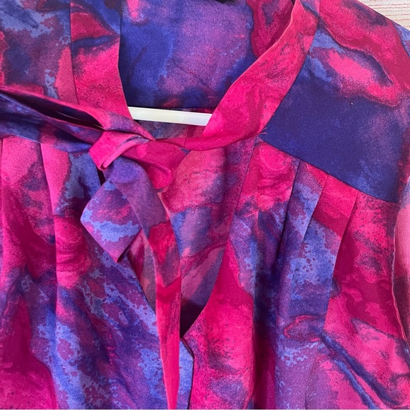 Mossimo Fuchsia Pink Purple Sleeveless Button Top Size Large - Picture 4 of 7